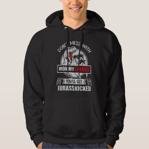Nicht mit der Mama der Familie Saurus Dinosaur dur Hoodie