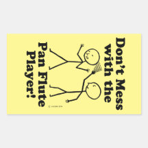 Nicht mit der Pan Flute Player Rechteckige