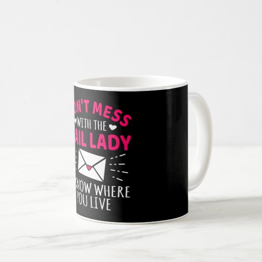 Nicht mit der schicken Lady Funny Postal-Mitarbeit Kaffeetasse (VorderseiteRechts)