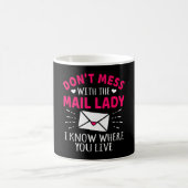 Nicht mit der schicken Lady Funny Postal-Mitarbeit Kaffeetasse (Mittel)
