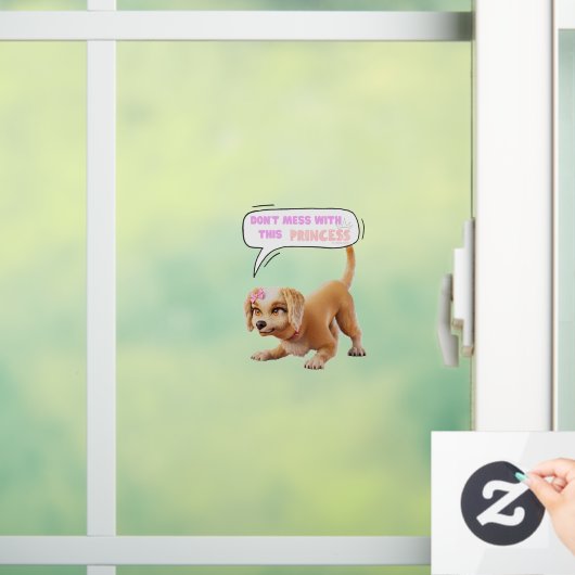 Nicht mit dieser Prinzessin durcheinander bringen Fensteraufkleber (Zuhause)