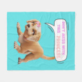 Nicht mit dieser Prinzessin durcheinander bringen Fleecedecke (Vorderseite (Horizontal))