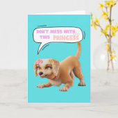 Nicht mit dieser Prinzessin durcheinander bringen Karte (Gelbe Blume)