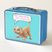 Nicht mit dieser Prinzessin durcheinander bringen Metall Brotdose (Rückseite)