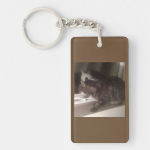 Nicht mit dir reden Dave Rectangle Keyring Schlüsselanhänger