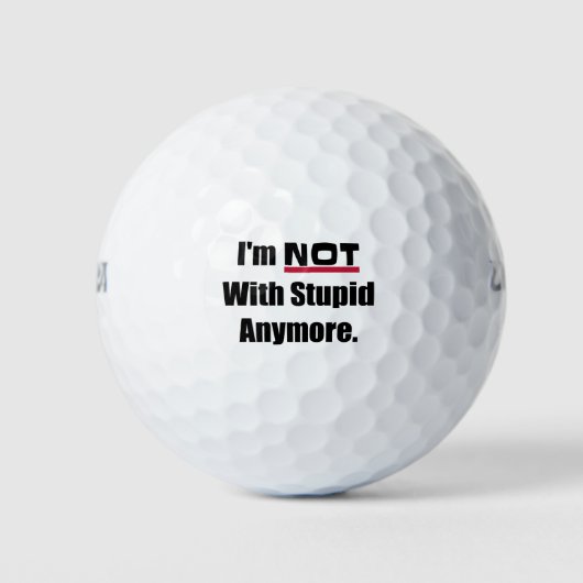 Nicht mit dummen Scheidungen noch lustiger brechen Golfball (Vorderseite)