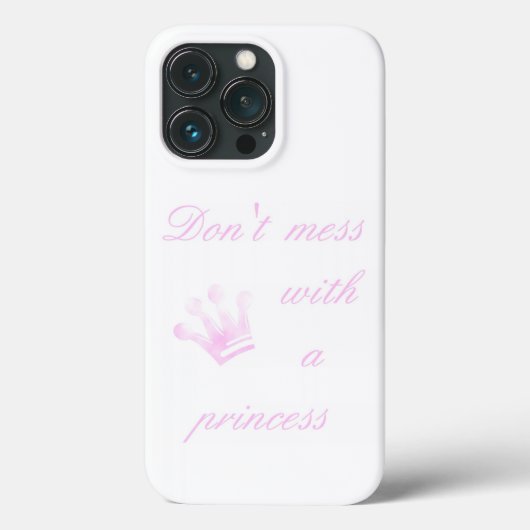 Nicht mit einer Prinzessin durcheinander bringen - Case-Mate iPhone Hülle (Rückseite)