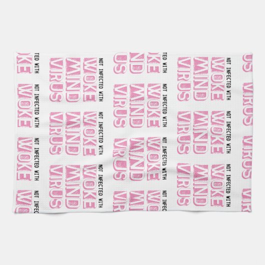 Nicht mit Geweckt Virensignatur infiziert Geschirrtuch (Horizontal)