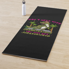 Nicht mit Grannysaurus Yoga Mat durcheinander brin Yogamatte