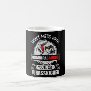 Nicht mit Großvater Saurus Dinosaurier Vater Kaffeetasse