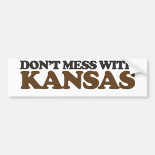 Nicht mit Kansas verprügeln Autoaufkleber