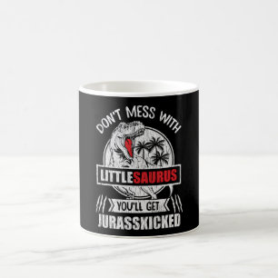 Nicht mit kleinen Saurus-Dinosaurier-Familienkinde Kaffeetasse