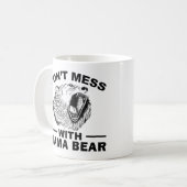 Nicht mit Mama Bären wütend ermüdete Mama Sarcasm Kaffeetasse (Vorderseite Links)