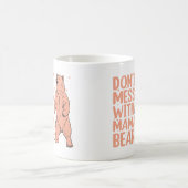 Nicht mit Mama Bear Funny Mama durcheinander bring Kaffeetasse (Mittel)
