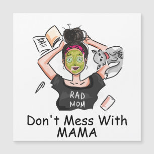 Nicht mit Mama durcheinander bringen Magnetkarte