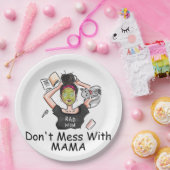 Nicht mit Mama durcheinander bringen Pappteller (Party)