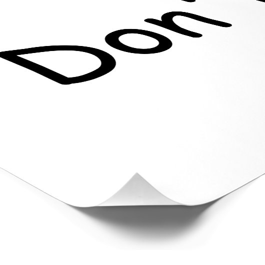 Nicht mit Mama durcheinander bringen Poster (Ecke)