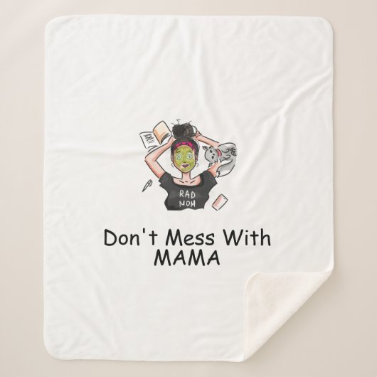 Nicht mit Mama durcheinander bringen Sherpadecke (Vorderseite)
