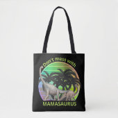 NICHT MIT MAMASAURUS lustiges Geschenk für die Mut Tasche (Vorderseite)