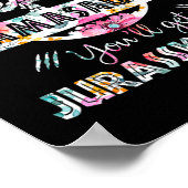 Nicht mit Mamasaurus T Rex Dinosaurier-Mama durche Poster (Ecke)