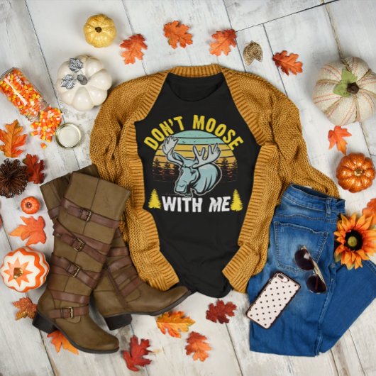 Nicht mit meinem Shirt vermähen, lustiger Elch