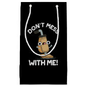 Nicht mit meinem Staubsauger pun dunkel BG durchei Kleine Geschenktüte (Vorderseite)