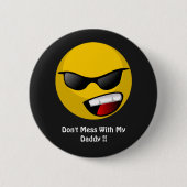 nicht mit meinen Papa-Patches-Knöpfen durcheinande Button (Vorderseite)