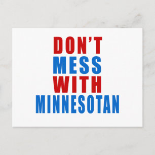 Nicht mit MINNESOTAN durcheinander bringen Postkarte