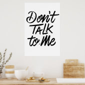 Nicht mit mir reden Poster 24x36 (Küche)