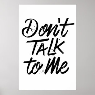 Nicht mit mir reden Poster 24x36