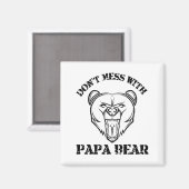 Nicht mit Papa-Bären durcheinander bringen Magnet (Vorderseite/Rückseite)