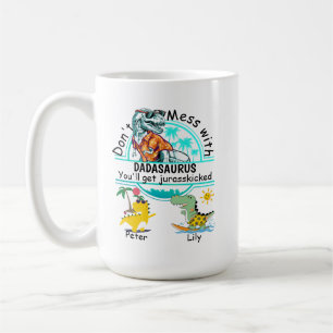 Nicht mit Papasaurus-Sommerkaffee-Tasse verprügeln Kaffeetasse