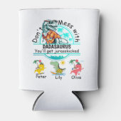 Nicht mit Papasaurus-Sommervibes verprügeln 3 Kind Dosenkühler (Vorderseite)