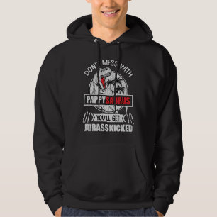 Nicht mit Pappy Saurus Dinosaur Vater Hoodie