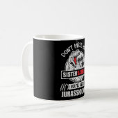 Nicht mit Sister Saurus Dinosaur Familienmädchen d Kaffeetasse (Vorderseite Links)