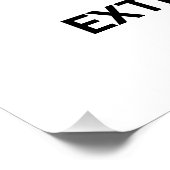 Nicht mit Wasser ausscheiden, Verbotszeichen Poster (Ecke)