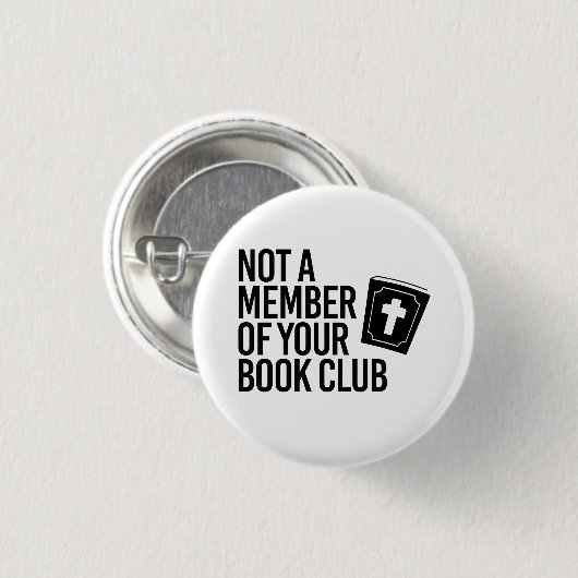 Nicht Mitglied Ihres Buchclubs Button (Vorne & Hinten)