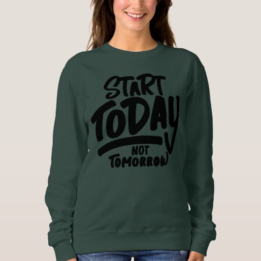 nicht morgen sweatshirt (Vorderseite)