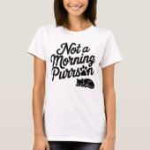 Nicht morgens Purrson Funny Cat T - Shirt (Vorderseite)