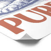 Nicht morgens Purson Cat Stretching Poster (Ecke)