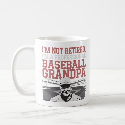 Nicht müde - Nur ein Baseball-Pro Kaffeetasse (Links)