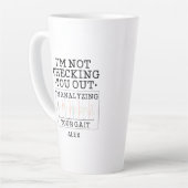 Nicht nach eigenem Ermessen einen Physiotherapeute Milchtasse (Linke Ecke)