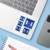 Nicht nachweisbare SIH Aufkleber (Laptop mit iPhone)