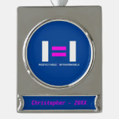 Nicht nachweisbare SIH Banner-Ornament Silber (Vorderseite)