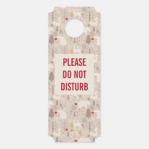 Nicht Niedliche Waldtiere nach nordischem Muster s Türanhänger