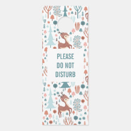 Nicht Niedliches Hirsch in einem Waldmuster stören Türanhänger