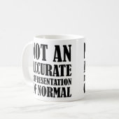 Nicht normal lustiger Umarmung oder Reiseumarmung Kaffeetasse (Vorderseite Links)