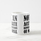 Nicht normal lustiger Umarmung oder Reiseumarmung Kaffeetasse (Mittel)