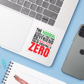 Nicht normal, wenn Freund falsche Anschuldigung we Aufkleber (Laptop mit iPhone)