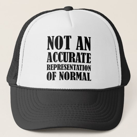 Nicht normaler, lustiger Ball-Cap-Hut Truckerkappe (Vorderseite)